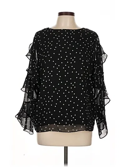 Pre-owned Vince Camuto 3/4 Sleeve Blouse In Black