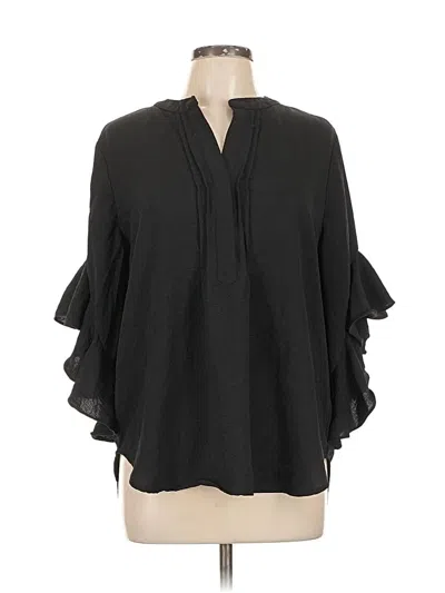 Pre-owned Vince Camuto 3/4 Sleeve Blouse In Black