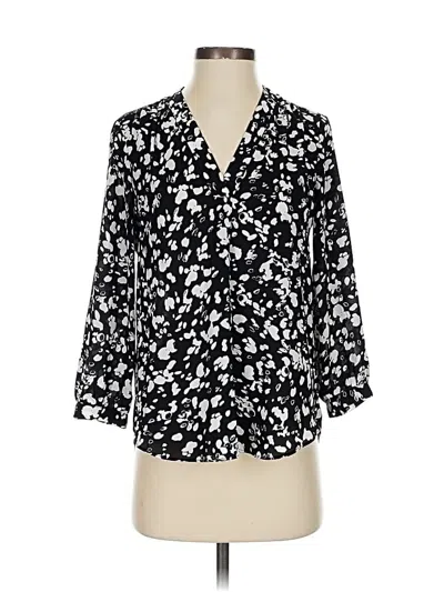 Pre-owned Vince Camuto 3/4 Sleeve Blouse In Black