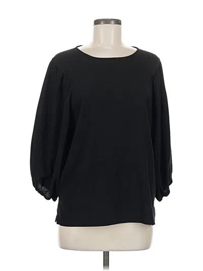 Pre-owned Vince Camuto 3/4 Sleeve Blouse In Black