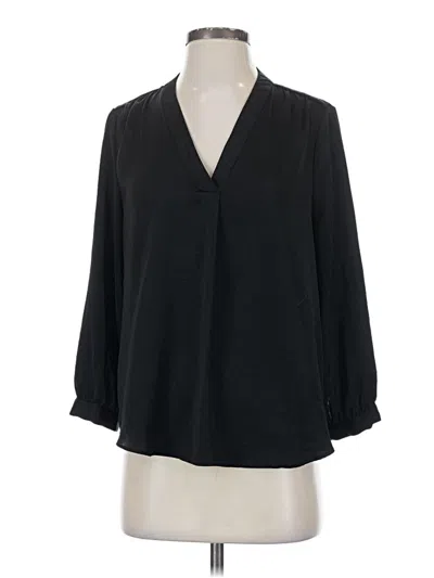 Pre-owned Vince Camuto 3/4 Sleeve Blouse In Black