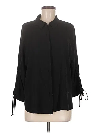 Pre-owned Vince Camuto 3/4 Sleeve Blouse In Black