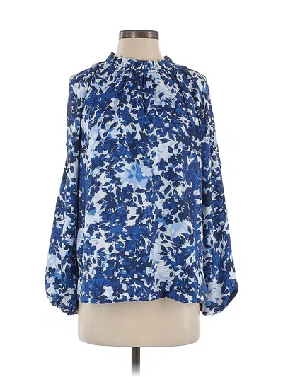 Pre-owned Vince Camuto 3/4 Sleeve Blouse In Blue