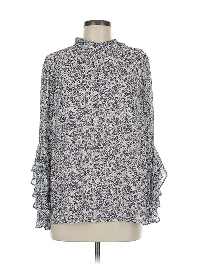 Pre-owned Vince Camuto 3/4 Sleeve Blouse In Blue