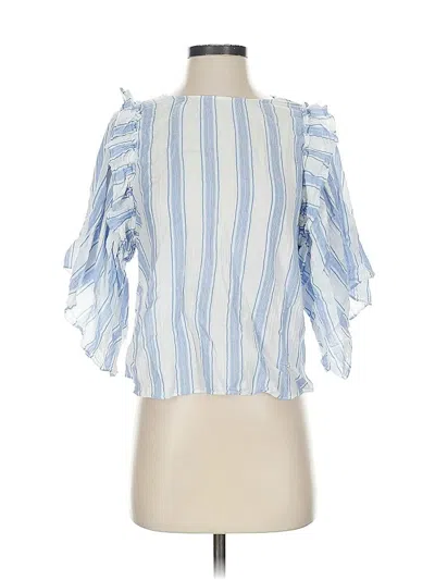 Pre-owned Vince Camuto 3/4 Sleeve Blouse In Blue