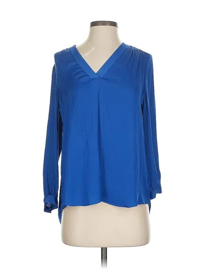 Pre-owned Vince Camuto 3/4 Sleeve Blouse In Blue