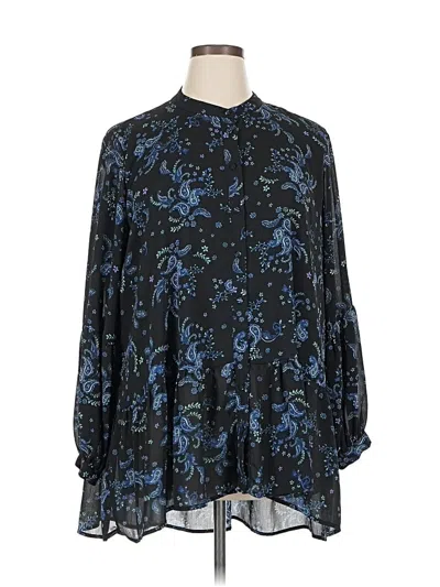 Pre-owned Vince Camuto 3/4 Sleeve Blouse In Blue