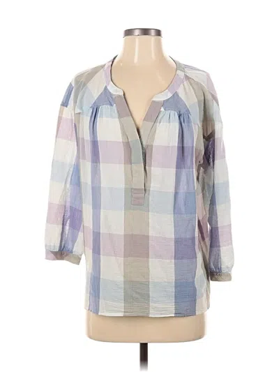 Pre-owned Vince Camuto 3/4 Sleeve Blouse In Blue