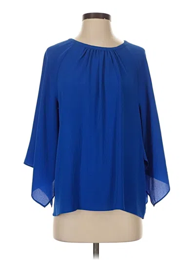 Pre-owned Vince Camuto 3/4 Sleeve Blouse In Blue