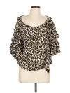 Vince Camuto 3/4 Sleeve Blouse In Brown