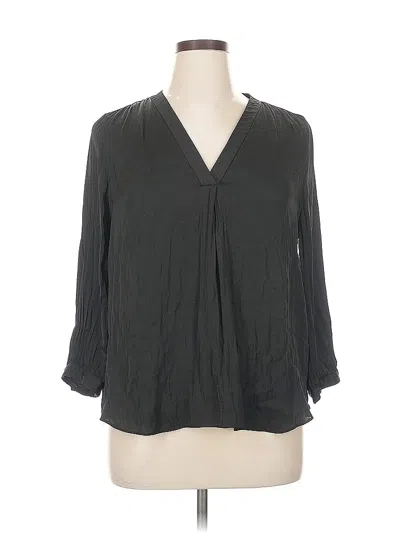 Pre-owned Vince Camuto 3/4 Sleeve Blouse In Gray