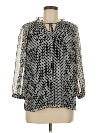 Pre-owned Vince Camuto 3/4 Sleeve Blouse In Gray
