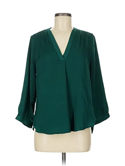 Pre-owned Vince Camuto 3/4 Sleeve Blouse In Green
