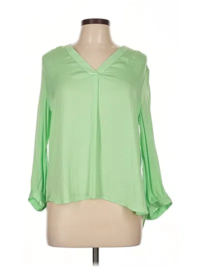 Pre-owned Vince Camuto 3/4 Sleeve Blouse In Green