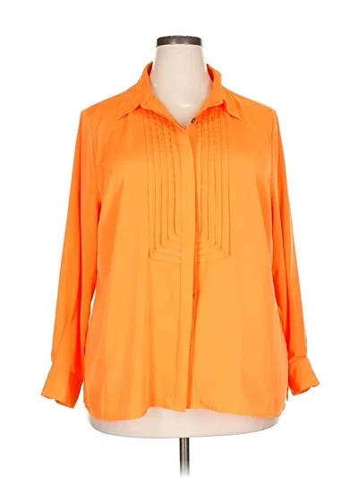 Pre-owned Vince Camuto 3/4 Sleeve Blouse In Orange