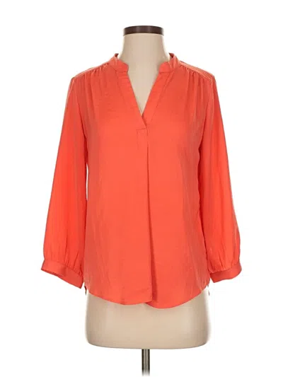 Pre-owned Vince Camuto 3/4 Sleeve Blouse In Orange