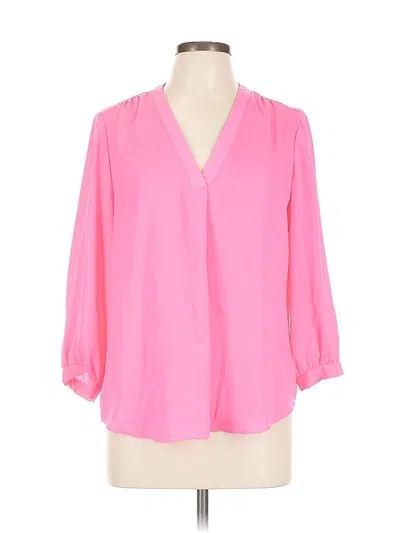 Pre-owned Vince Camuto 3/4 Sleeve Blouse In Pink