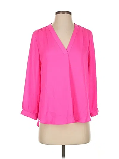 Pre-owned Vince Camuto 3/4 Sleeve Blouse In Pink