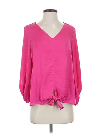 Pre-owned Vince Camuto 3/4 Sleeve Blouse In Pink