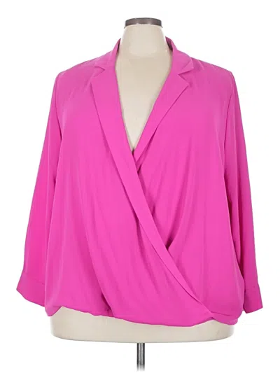 Pre-owned Vince Camuto 3/4 Sleeve Blouse In Pink