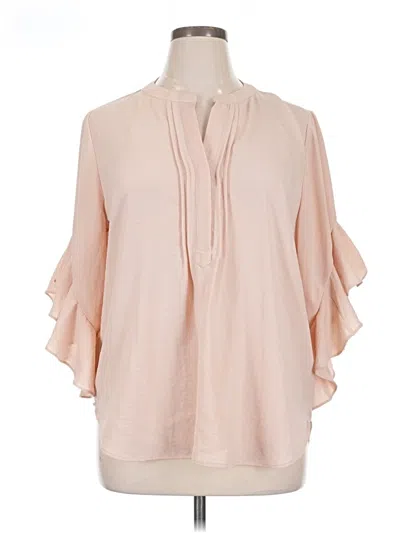 Pre-owned Vince Camuto 3/4 Sleeve Blouse In Pink