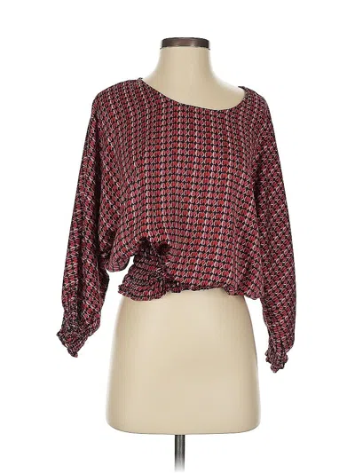 Pre-owned Vince Camuto 3/4 Sleeve Blouse In Red