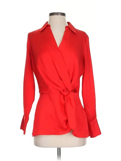 Pre-owned Vince Camuto 3/4 Sleeve Blouse In Red