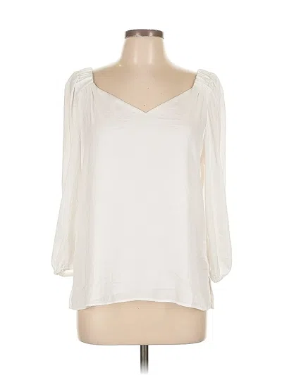 Pre-owned Vince Camuto 3/4 Sleeve Blouse In White