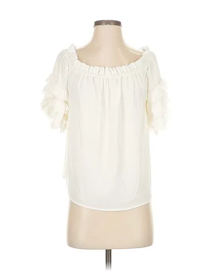 Pre-owned Vince Camuto 3/4 Sleeve Blouse In White
