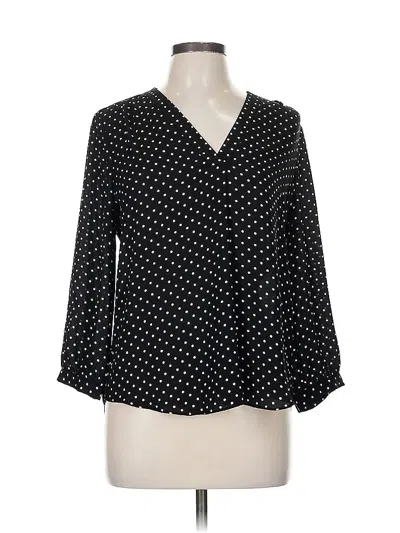 Pre-owned Vince Camuto 3/4 Sleeve T-shirt In Black