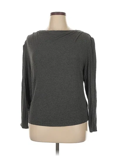 Pre-owned Vince Camuto 3/4 Sleeve T-shirt In Gray