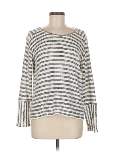 Pre-owned Vince Camuto 3/4 Sleeve T-shirt In Silver