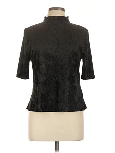 Pre-owned Vince Camuto 3/4 Sleeve Top Black Mock Neckline Tops