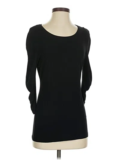 Pre-owned Vince Camuto 3/4 Sleeve T-shirt In Black