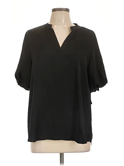 Pre-owned Vince Camuto 3/4 Sleeve T-shirt In Black