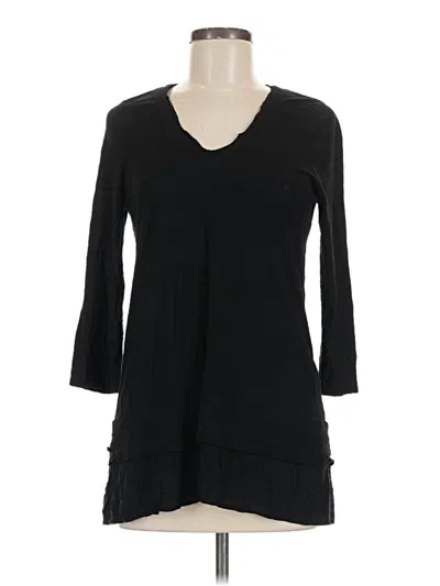 Pre-owned Vince Camuto 3/4 Sleeve T-shirt In Black