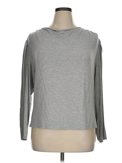 Pre-owned Vince Camuto 3/4 Sleeve T-shirt In Gray