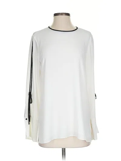 Pre-owned Vince Camuto 3/4 Sleeve T-shirt In Ivory