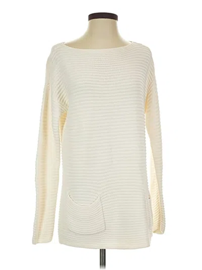 Pre-owned Vince Camuto 3/4 Sleeve T-shirt In Ivory