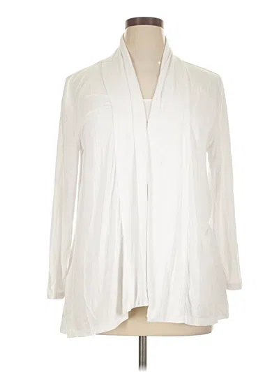 Pre-owned Vince Camuto 3/4 Sleeve T-shirt In Ivory
