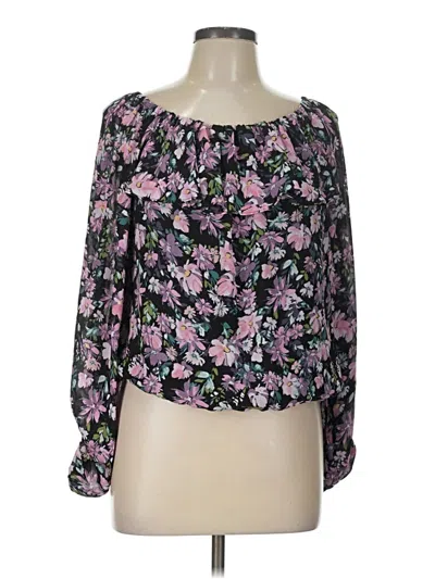 Pre-owned Vince Camuto 3/4 Sleeve T-shirt In Purple