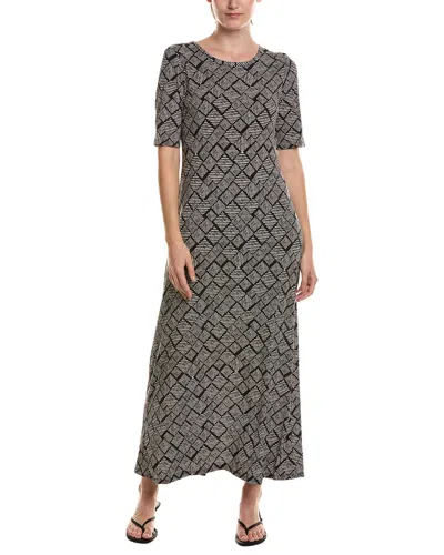 Vince Camuto 3/4-sleeve Maxi Dress In Gray