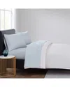 Vince Camuto 400 Thread Count Percale Sheet Set In Blue