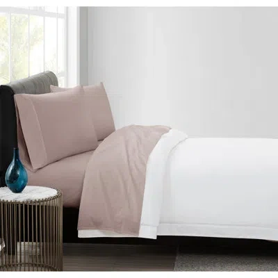 Vince Camuto 400tc Percale Cotton Sheet Set In Blush