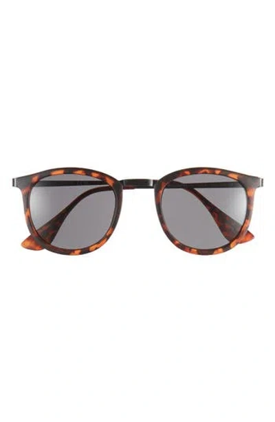 Vince Camuto 48.5mm Round Sunglasses In Tortoise/black