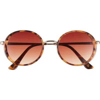 Vince Camuto 50mm Gradient Round Sunglasses In White