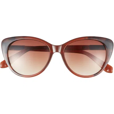 Vince Camuto 53mm Cat Eye Sunglasses In Brown