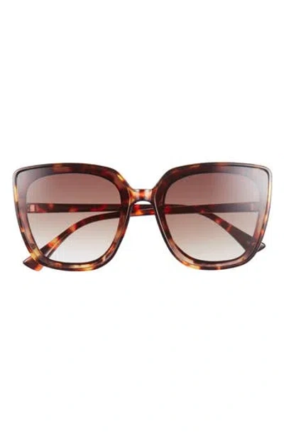 Vince Camuto 53mm Square Sunglasses In Brown