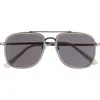 Vince Camuto 54mm Navigator Sunglasses In Grey/gunmetal