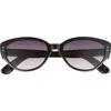 Vince Camuto 55mm Cat Eye Sunglasses In Black
